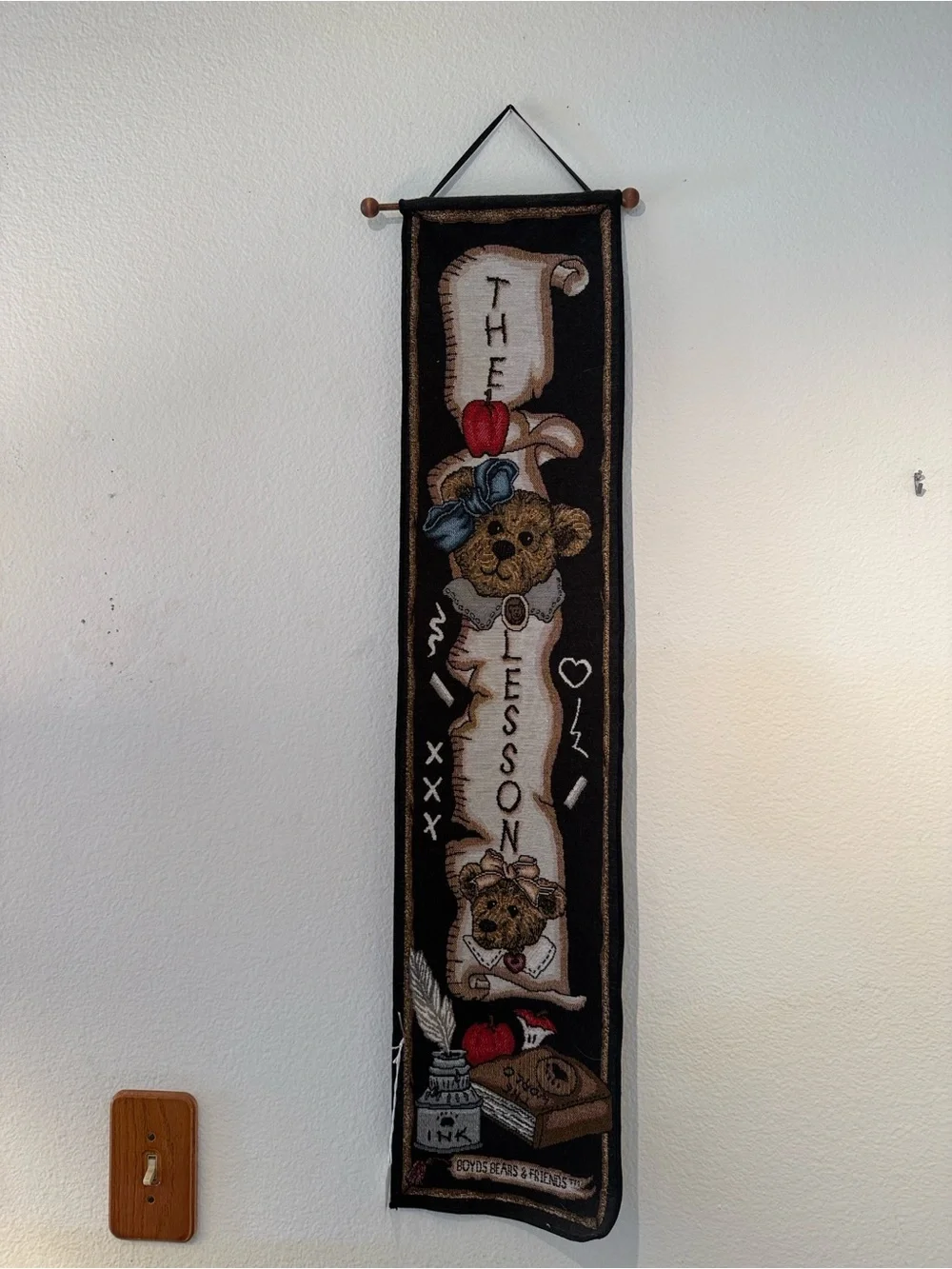 The Boyd Bears Vintage Decorative Black & Brown Bear Wall Hanging TeachTapestry
